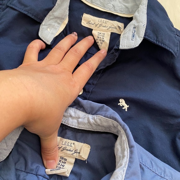 H&M L.O.G.G Button Up Shirts - Picture 4 of 5